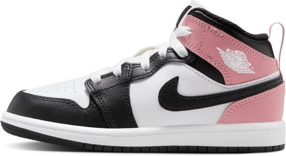 Jordan 1 Mid Kleuterschoenen Wit
