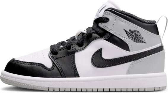 Jordan Aj1 Mid Unisex Schoenen Wit Maat: 33.5 Leer Foot Locker