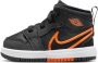 Jordan 1 Mid Unisex Schoenen Zwart Maat: 19.5 Mesh Synthetisch Foot Locker - Thumbnail 1
