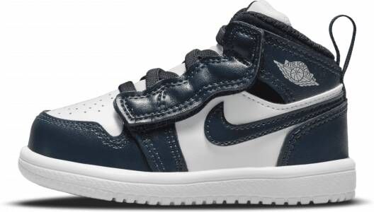 Jordan Nike 1 Mid Schoen voor baby's peuters Armoury Navy Black White Kind - Foto 3
