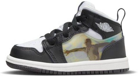Jordan 1 Mid Schoenen voor baby's peuters Zwart - Foto 2