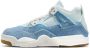 Jordan 4 Retro 'Worn Blue' kleuterschoenen Wit - Thumbnail 1