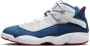 Jordan Hoge Top Sneaker Rings Wit Blauw Rood Multicolor Heren - Thumbnail 1