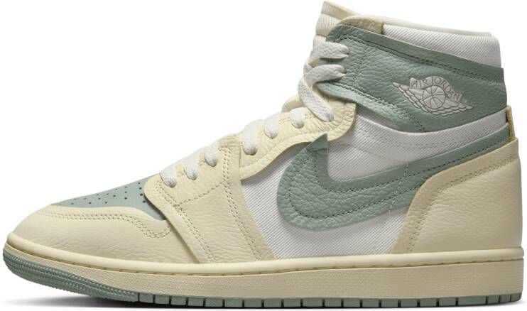 Jordan Aj1 Mm High Dames Schoenen Beige Maat: 36.5 Leer Foot Locker