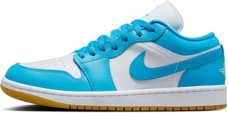 Jordan 1 Low Dames Schoenen Wit Maat: 40.5 Leer Synthetisch Foot Locker