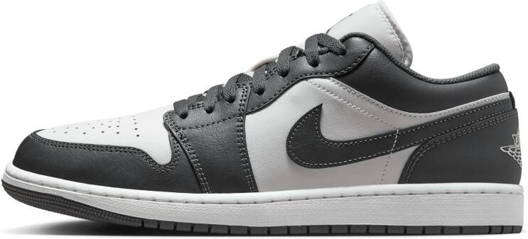 Jordan Aj1 Low Heren Schoenen Grijs Maat: 40.5 Leer Foot Locker