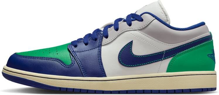 Jordan 1 Low Sneakers Heren Wit Leer