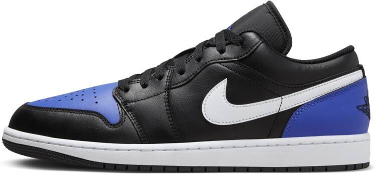 Jordan 1 Low Heren Schoenen Zwart Maat: 44.5 Leer Foot Locker