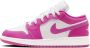 Jordan Aj1 Low Unisex Schoenen Roze Maat: 36.5 Leer Foot Locker - Thumbnail 1