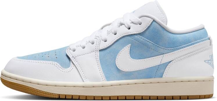 Jordan Aj1 Low Sneakers Dames Blauw Mesh Synthetisch