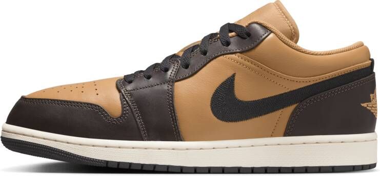 Jordan 1 Low Heren Schoenen Geel Maat: 42.5 Leer Foot Locker