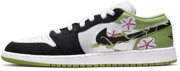 Nike Air Jordan 1 Low SE Sneakers Zwart Wit Groen - Foto 3