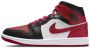 Jordan Wmns Air 1 Mid Black Gym Red White Schoenmaat 37 1 2 Sneakers BQ6472 079 - Thumbnail 2