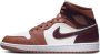 Jordan 1 Mid Dames Schoenen Roze Maat: 36.5 Polyester Foot Locker - Thumbnail 1