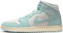 Jordan 1 Mid Dames Schoenen Wit Maat: 42 Polyester Foot Locker - Thumbnail 1
