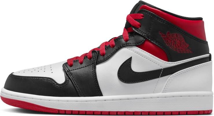 Jordan Air 1 Mid Basketball Schoenen white gym red black maat: 42.5 beschikbare maaten:42.5 44.5 45 - Foto 2