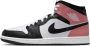 Jordan Aj1 Mid Heren Schoenen Wit Maat: 47.5 Leer Synthetisch Foot Locker - Thumbnail 1