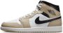 Jordan Aj1 Mid Heren Schoenen Wit Maat: 40.5 Leer Synthetisch Foot Locker - Thumbnail 1