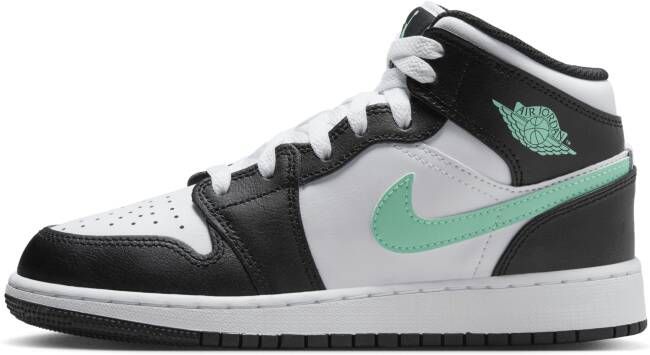 Jordan Aj1 Mid Bg Unisex Schoenen Wit Maat: 38.5 Leer Foot Locker