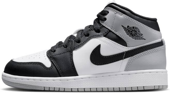 Jordan Aj1 Mid Unisex Schoenen Wit Maat: 35.5 Leer Foot Locker