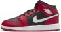 Jordan Aj1 Mid Unisex Schoenen Zwart Maat: 36.5 Leer Foot Locker - Thumbnail 1