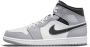 Jordan 1 Mid Schoenen Grijs Maat: 42.5 Leer Synthetisch Foot Locker - Thumbnail 2