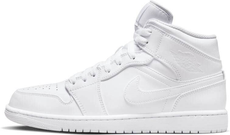 Jordan Air 1 Mid Schoenen Wit