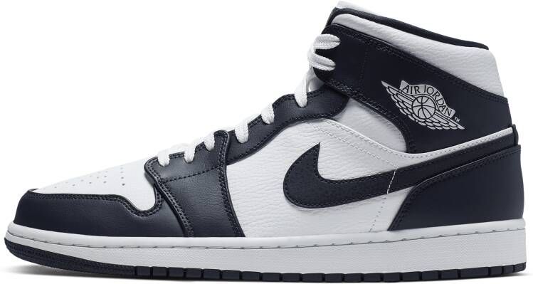 Air Jordan 1 Mid Schoenen Wit