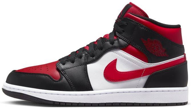 Jordan Air 1 Mid Heren Black White Fire Red Heren - Foto 2