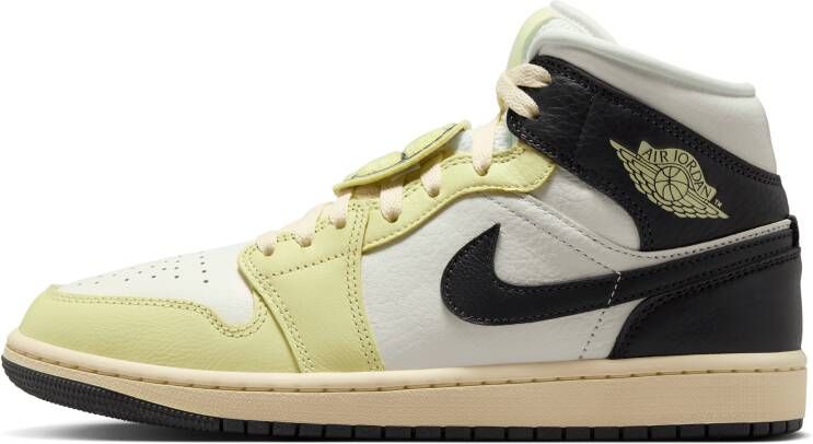Jordan Aj1 Mid Sneakers Dames Bruin Leer