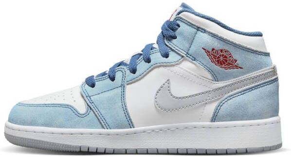 Jordan Air 1 Mid SE Kinderschoenen Blauw