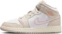 Jordan Aj1 Mid Unisex Schoenen Beige Maat: 35.5 Leer Foot Locker - Thumbnail 1