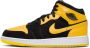 Jordan Aj1 Mid Unisex Schoenen Zwart Maat: 35.5 Mesh Synthetisch Foot Locker - Thumbnail 1