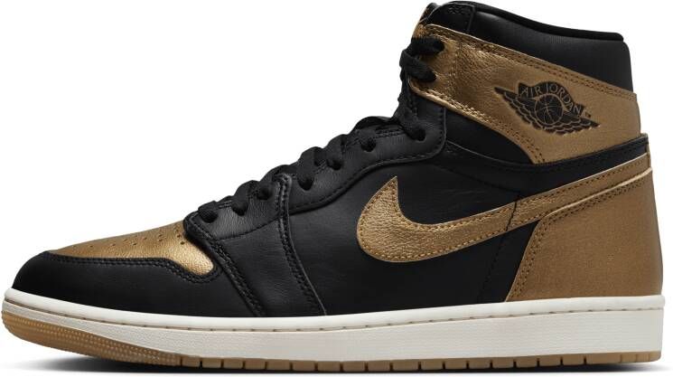 Jordan Aj1 Retro High Og Heren Schoenen Zwart Maat: 40.5 Leer Foot Locker