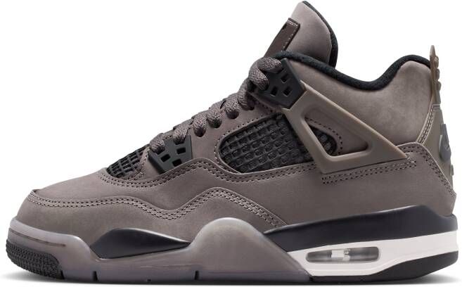 Jordan Air  4 Retro 'Cave Stone and Black' kinderschoenen Grijs