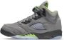 Jordan Air 5 Retro(Gs ) Silver Green Bean Flint Grey Schoenmaat 36+ Shoes grade school DQ3734 003 - Thumbnail 1