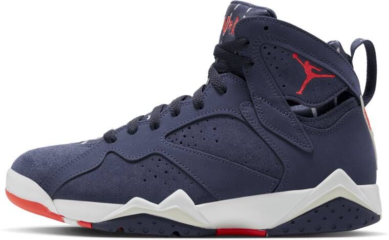 Jordan Air 7 Retro Quai54 Neutral Indigo Bright Crimson White Schoenmaat 48 1 2 Sneakers DV0577 500