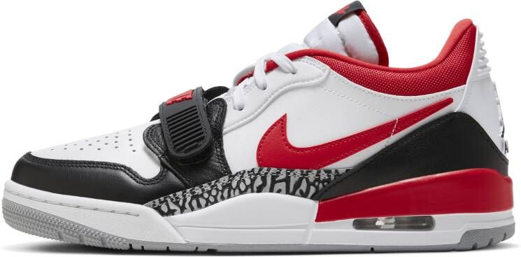 Jordan Air Legacy 312 Low Basketball Schoenen white fire red black