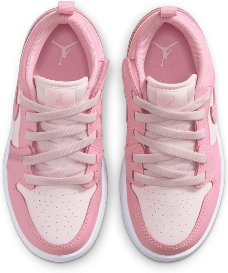 Jordan 1 Low Peuterschoenen Rood Mesh Synthetisch