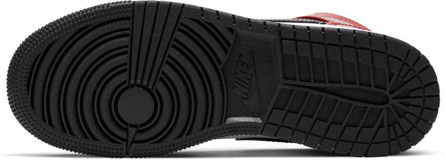 Jordan Zwarte Nike Hoge Sneaker Mid Chicago Black Toe 554724 069 - Foto 4