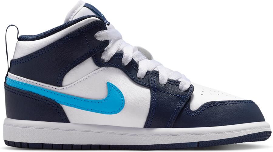 Jordan 1 Mid Kleuterschoenen Blauw - Foto 3