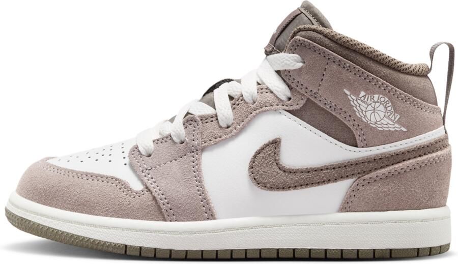 Jordan 1 Mid Kleuterschoenen Grijs