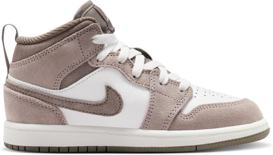 Jordan 1 Mid Kleuterschoenen Grijs - Foto 3