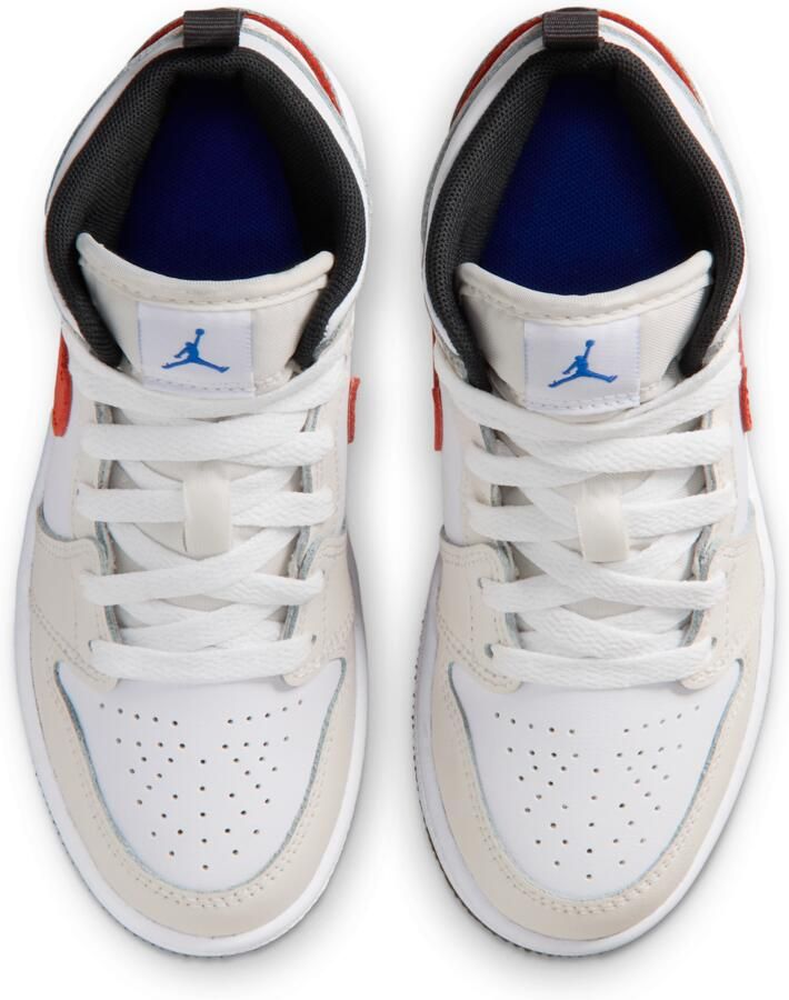 Jordan 1 Mid Kleuterschoenen Grijs - Foto 2