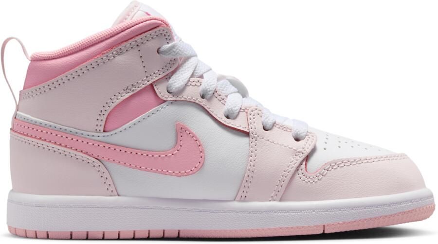 Jordan 1 Mid Peuterschoenen Roze Leer - Foto 2