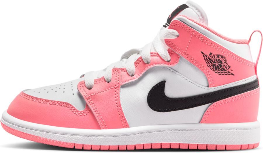 Jordan 1 Mid Kleuterschoenen Roze
