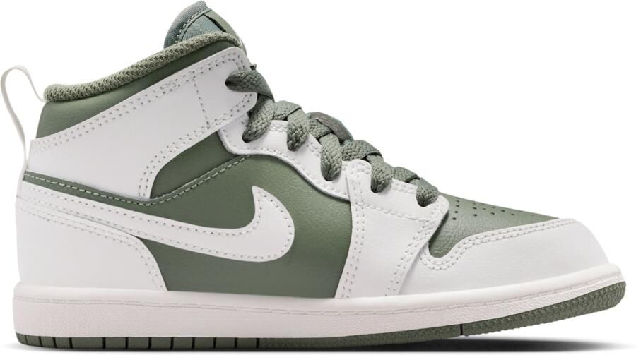 Jordan 1 Mid Kleuterschoenen Wit - Foto 3