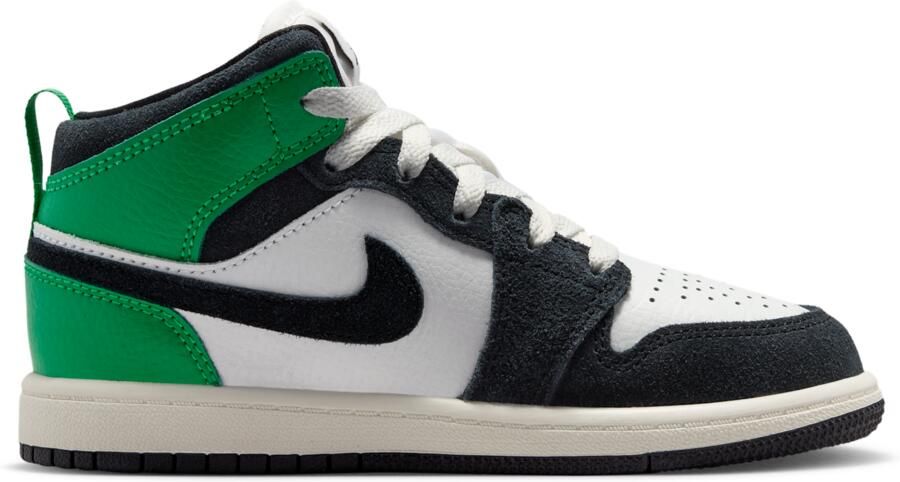 Jordan 1 Mid Kleuterschoenen Wit - Foto 3