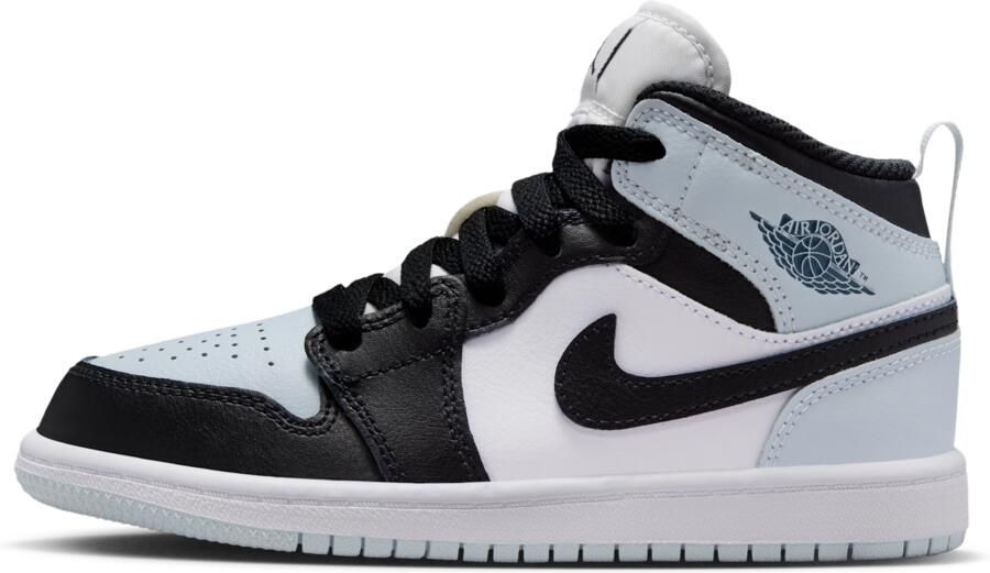 Jordan 1 Mid Kleuterschoenen Zwart
