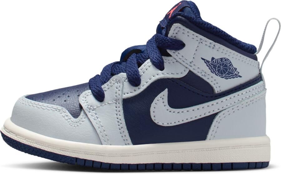 Jordan 1 Mid Schoenen voor baby's peuters Blauw - Foto 4